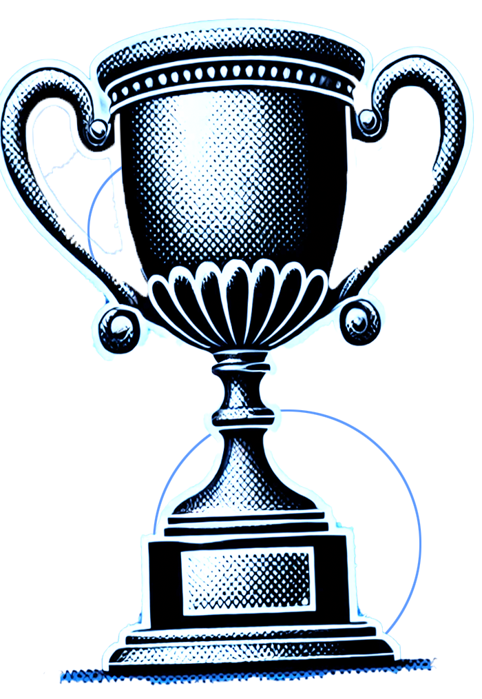 Trophy depicting award-winning services